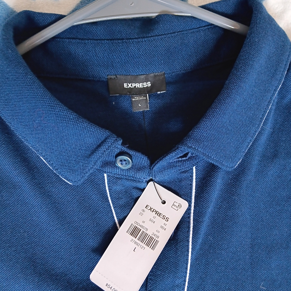 Express Men's Classic Navy Polo Shirt